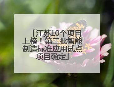 江苏10个项目上榜！第二批智能制造标准应用试点项目确定