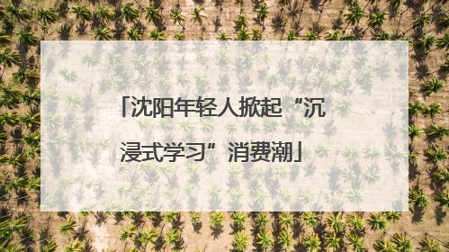 沈阳年轻人掀起“沉浸式学习”消费潮