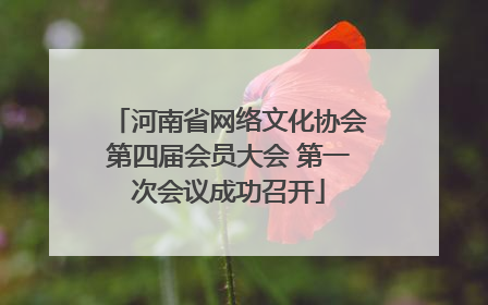 河南省网络文化协会第四届会员大会 第一次会议成功召开