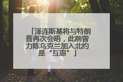泽连斯基将与特朗普再次会晤，此前曾力陈乌克兰加入北约是“互惠”