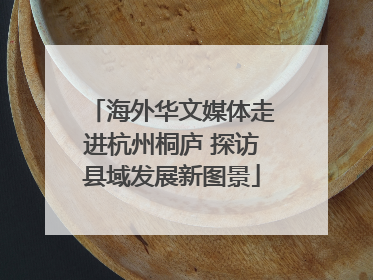 海外华文媒体走进杭州桐庐 探访县域发展新图景