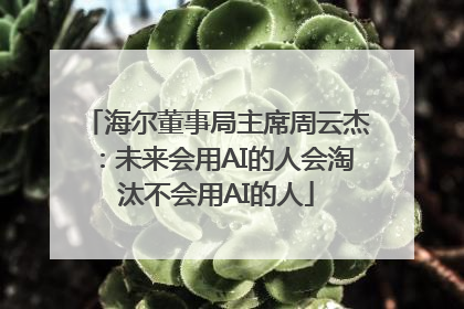 海尔董事局主席周云杰：未来会用AI的人会淘汰不会用AI的人