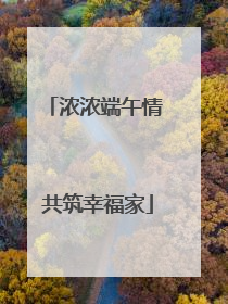 浓浓端午情 共筑幸福家