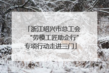 浙江绍兴市总工会“劳模工匠助企行”专项行动走进三门