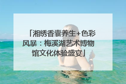 湘绣香囊养生+色彩风暴：梅溪湖艺术博物馆文化体验盛宴