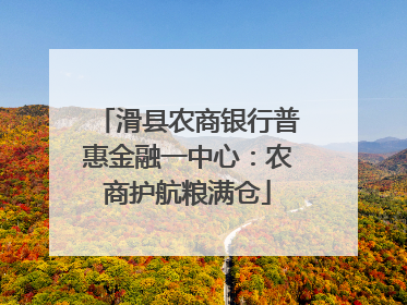 滑县农商银行普惠金融一中心：农商护航粮满仓