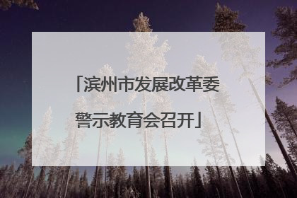 滨州市发展改革委警示教育会召开