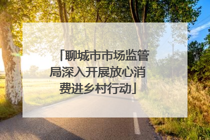 聊城市市场监管局深入开展放心消费进乡村行动