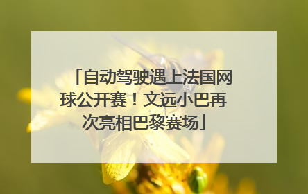 自动驾驶遇上法国网球公开赛！文远小巴再次亮相巴黎赛场