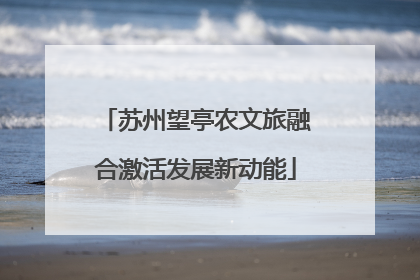 苏州望亭农文旅融合激活发展新动能