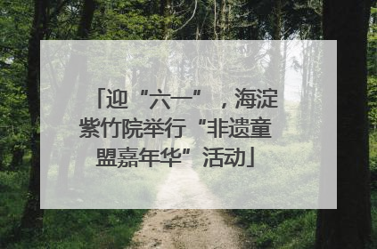 迎“六一”，海淀紫竹院举行“非遗童盟嘉年华”活动