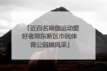 近百名瑜伽运动爱好者郑东新区市民体育公园展风采