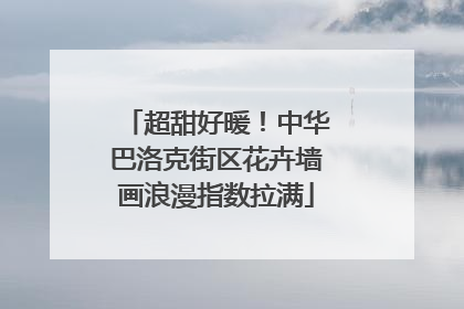 超甜好暖！中华巴洛克街区花卉墙画浪漫指数拉满
