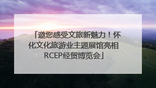 邀您感受文旅新魅力！怀化文化旅游业主题展馆亮相RCEP经贸博览会