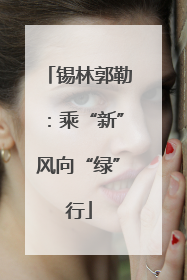 锡林郭勒：乘“新”风向“绿”行