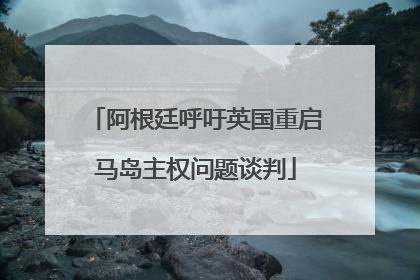 阿根廷呼吁英国重启马岛主权问题谈判
