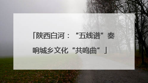 陕西白河：“五线谱”奏响城乡文化“共鸣曲”