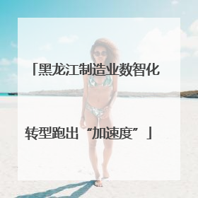 黑龙江制造业数智化转型跑出“加速度”