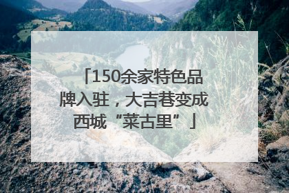 150余家特色品牌入驻，大吉巷变成西城“菜古里”