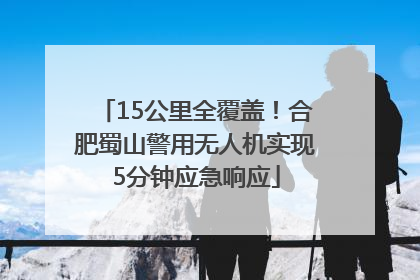 15公里全覆盖！合肥蜀山警用无人机实现5分钟应急响应