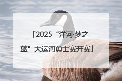 2025“洋河·梦之蓝”大运河勇士赛开赛