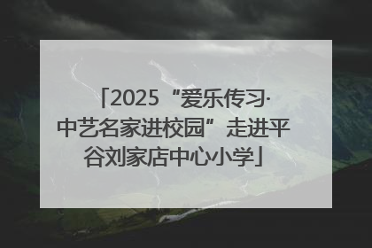 2025“爱乐传习·中艺名家进校园”走进平谷刘家店中心小学