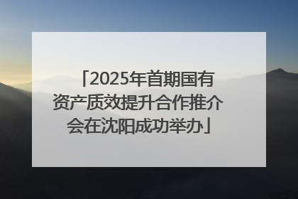 2025年首期国有资产质效提升合作推介会在沈阳成功举办