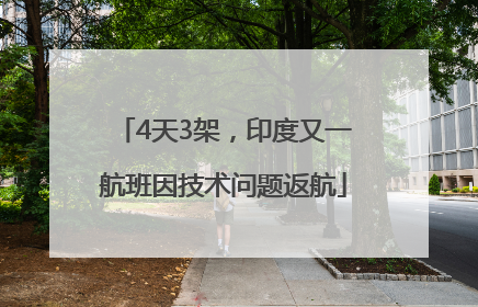 4天3架，印度又一航班因技术问题返航