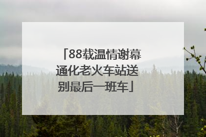 88载温情谢幕 通化老火车站送别最后一班车