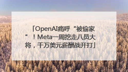 OpenAI痛呼“被偷家”！Meta一周挖走八员大将，千万美元薪酬战开打